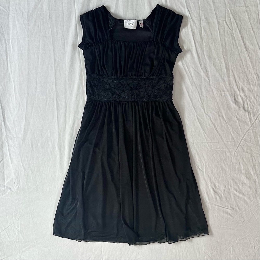 jody california vtg black mini dress
